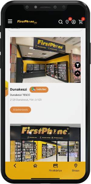 FirstApp: cele mai apropiate magazine