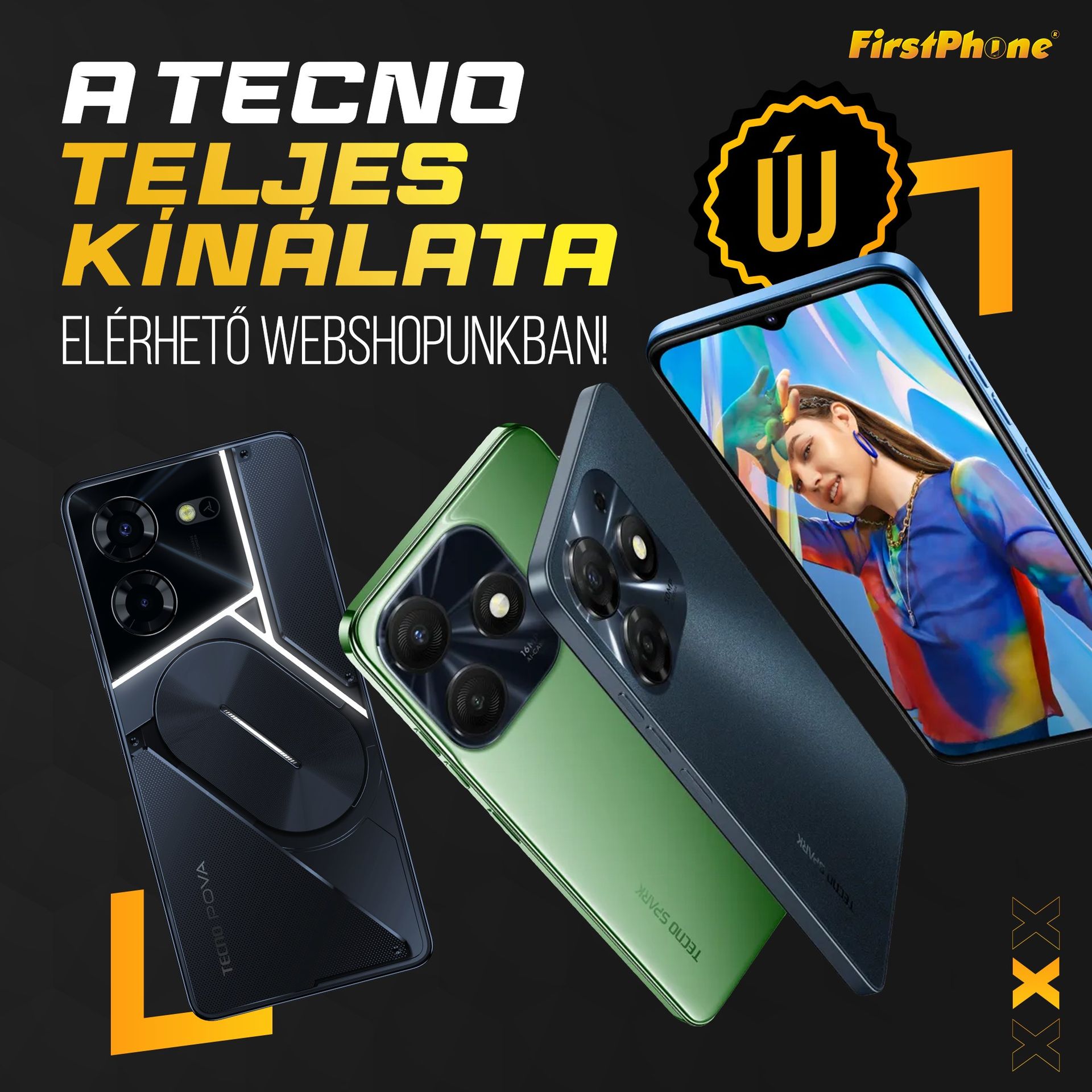 De acum, toate telefoanele Tecno sunt disponibile în FirstApp și pe site-ul nostru! 😍📱
