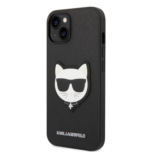 Apple iPhone 14 Plus Karl Lagerfeld PU Saffiano Choupette Head husă (Negru) – KLHCP14MSAPCHK