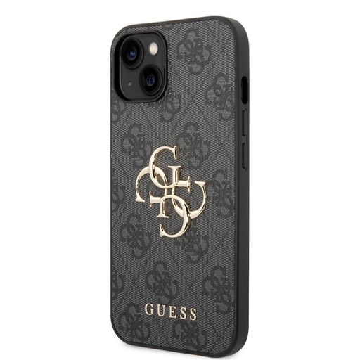Apple iPhone 14 Plus Guess PU 4G Metal Logo husă (Gri) - GUHCP14M4GMGGR