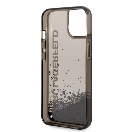 Apple iPhone 14 Plus Karl Lagerfeld Liquid Glitter husă (Negru) – KLHCP14MLCKVK