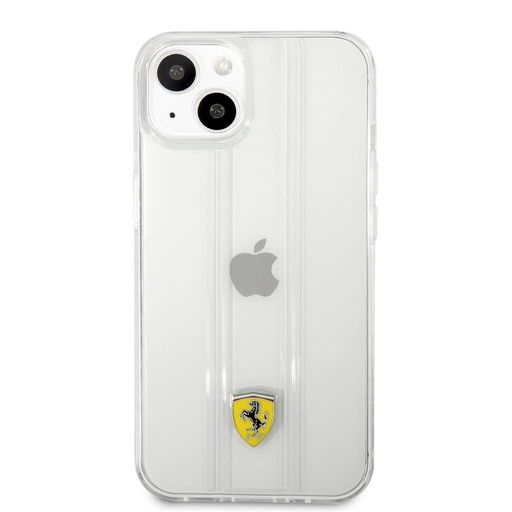 Apple iPhone 13 Ferrari 3D stripes premium husă spate (Transparent) - FES3SHCP13MTR