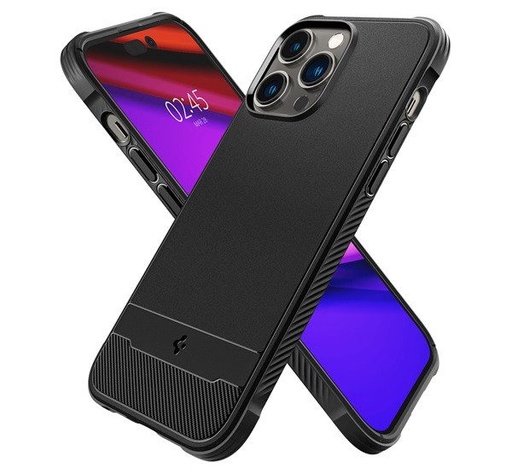 Apple iPhone 14 Spigen Rugged armor anti-șoc husă (Negru)