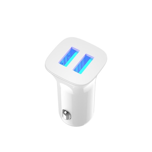 XO CC31 auto încărcător (2xUSB port), alb
