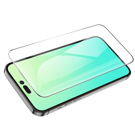 Apple iPhone 13 Pro Max / 14 Plus (6,7) Hoco full screen silk sticlă securizată complet pentru ecran, negru