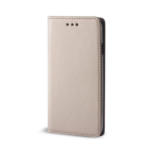Apple iPhone X / iPhone XS smart magnet magnetic husă tip carte (Auriu)