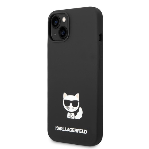 Apple iPhone 14 Plus Karl Lagerfeld Liquid Silicone Choupette husă (Negru) – KLHCP14MSLCTBK