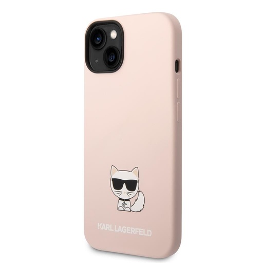 Apple iPhone 14 Plus Karl Lagerfeld Liquid Silicone Choupette husă (Roz) – KLHCP14MSLCTPI