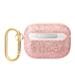 AirPods Pro Guess Glitter Flakes Metal Logo husă (Roz) - GUAPHGGSHP