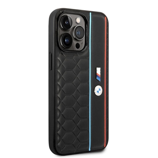 Apple iPhone 14 Pro BMW M Hexagon cu model husă (Negru) - BMHCP14L22PGVK