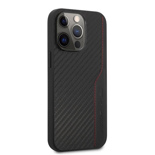 Apple iPhone 14 Pro Max AMG carbon cu model silicon husă spate (Negru)