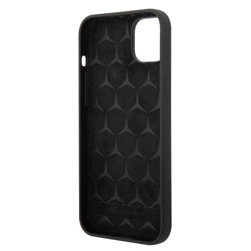 Apple iPhone 14 Mercedes liquid silicone husă spate (Negru)