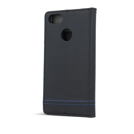 Samsung Galaxy J5 2017 smart focus magnetic husă tip carte, negru - albastru cu fir