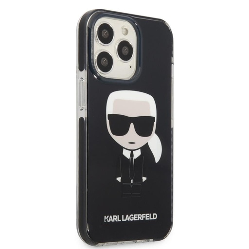 Apple iPhone 13 Pro Karl Lagerfeld TPE Full Body Iconic husă (Negru) – KLHCP13LTPEIKK
