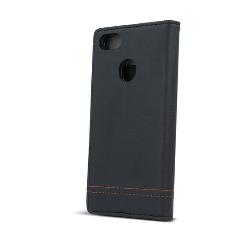 Huawei P9 Lite 2017 smart focus magnetic husă tip carte, negru - maro cu fir