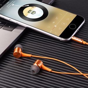 Hoco M54 headset (jack 3,5mm) cu microfon, portocaliu