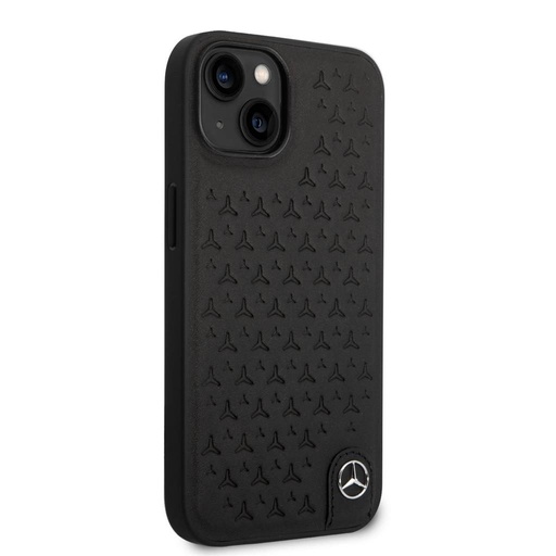 Apple iPhone 14 Mercedes piele husă spate (Negru)