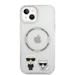 Apple iPhone 14 Karl Lagerfeld MagSafe Compatible Karl and Choupette husă (Transparent) – KLHMP14SHKCT
