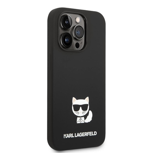 Apple iPhone 14 Pro Karl Lagerfeld Liquid Silicone Choupette husă (Negru) – KLHCP14LSLCTBK