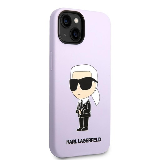 Apple iPhone 14 Plus Karl Lagerfeld Liquid Silicone Iconic NFT husă (Mov) – KLHCP14MSNIKBCU