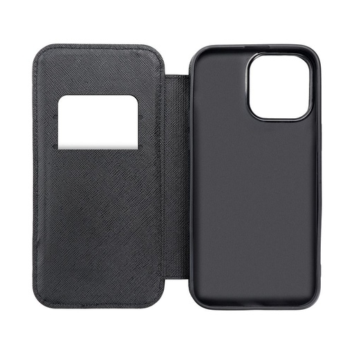 Apple iPhone 14 Puffer book husă tip carte (Negru)