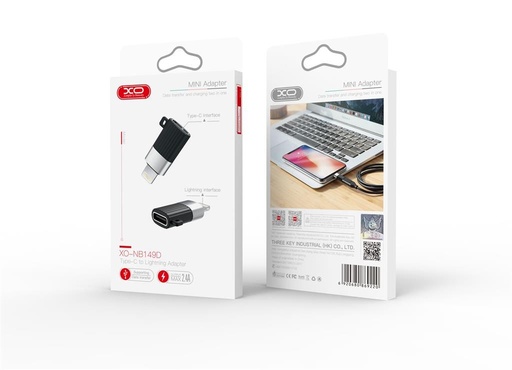 XO NB149-D USB-C–Lightning adaptor adapter (Negru)