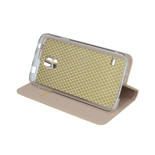 Huawei P10 Lite smart stamp magnetic husă tip carte, auriu