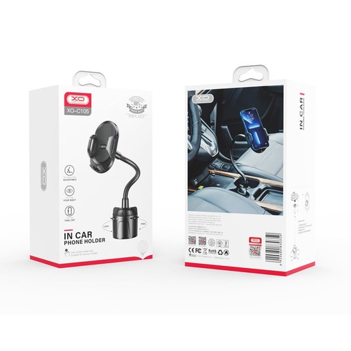 XO C105 suport auto pentru suport pahar, negru