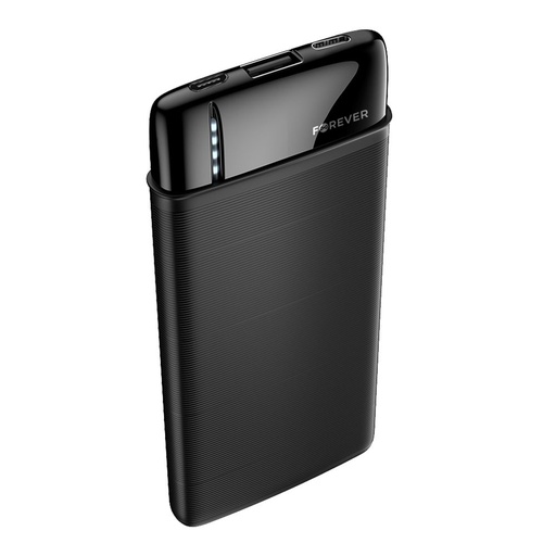 Forever TB 5000mAh cu capacitate powerbank, microUSB cu cablu negru