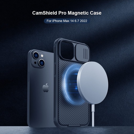 Apple iPhone 14 Plus Nillkin CamShield Pro MagSafe husă spate (Negru)