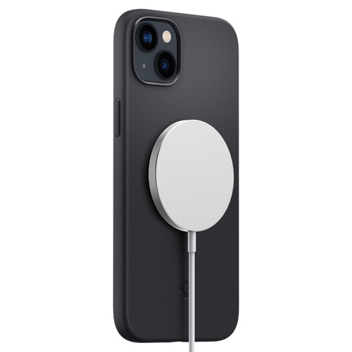 Apple iPhone 14 Spigen fit silicone magsafe husă spate (Negru)