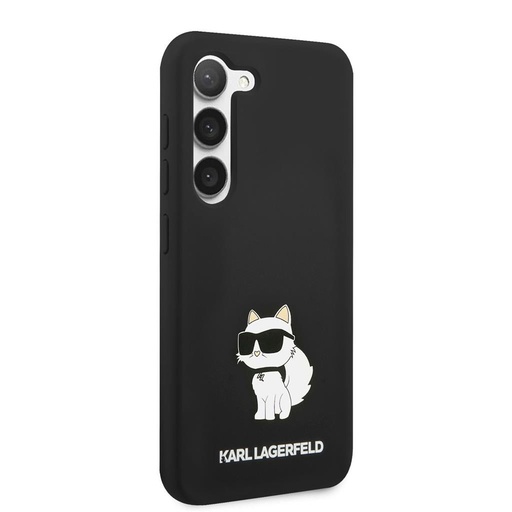 Samsung Galaxy S23 Negru Karl Lagerfeld Liquid Silicone Choupette NFT husă (Negru) – KLHCS23SSNCHBCK
