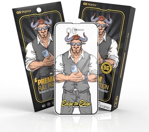 Samsung Galaxy A33 5G OX Warrior Mr. Boxer flexibil anti static rezistent sticlă securizată transparent (negru ramă)