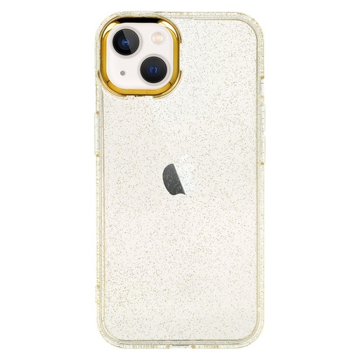 Apple iPhone 14 Glitter auriu silicon husă spate (Auriu)