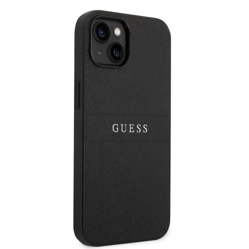 Apple iPhone 14 Guess PU Leather Saffiano husă (Negru) - GUHCP14SPSASBBK