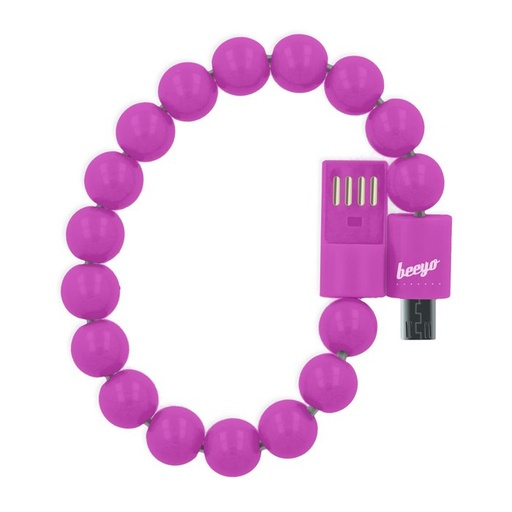 Beeyo brățară microUSB cablu, roz