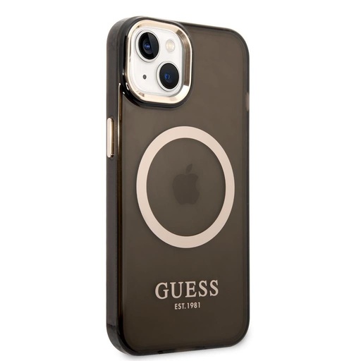 Apple iPhone 14 Guess Translucent MagSafe compatibil husă (Negru) – GUHMP14SHTCMK