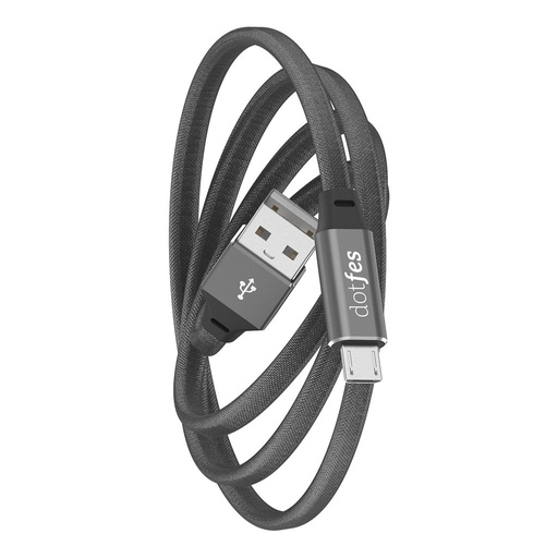 Dotfes A02M LED cu indicator microUSB cablu, negru