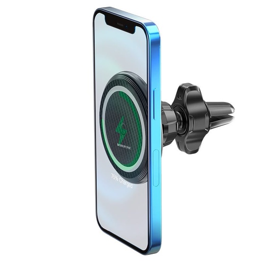 Hoco BH45 auto suport telefon, magsafe compatibil, fără fir pentru încărcare potrivit (max 15W) negru