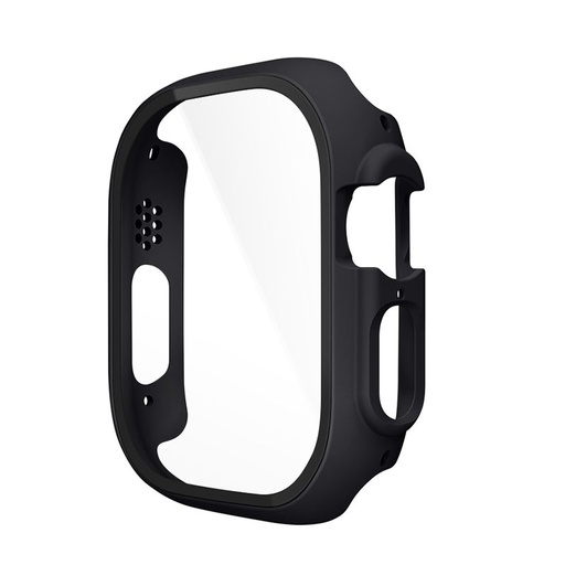 Apple Watch Ultra Hoco WS6 Shadow series husă integrat cu folie de protecție ecran (Negru)