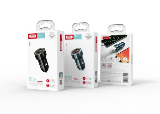 XO CC32 Auto încărcător, 20W, QC3.0, PD3.0 ieșire negru