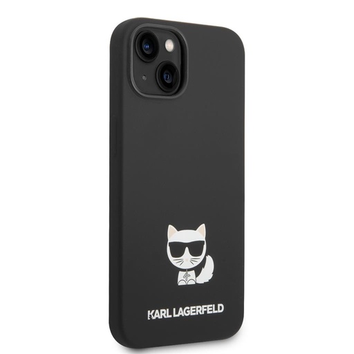 Apple iPhone 14 Karl Lagerfeld Liquid Silicone Choupette husă (Negru) – KLHCP14SSLCTBK