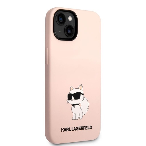 Apple iPhone 14 Plus Karl Lagerfeld Liquid Silicone Choupette NFT husă (Roz) – KLHCP14MSNCHBCP