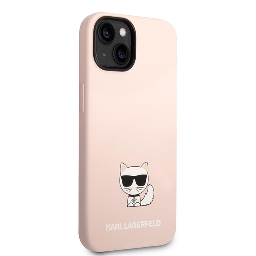 Apple iPhone 14 Karl Lagerfeld Liquid Silicone Choupette husă (Roz) – KLHCP14SSLCTPI