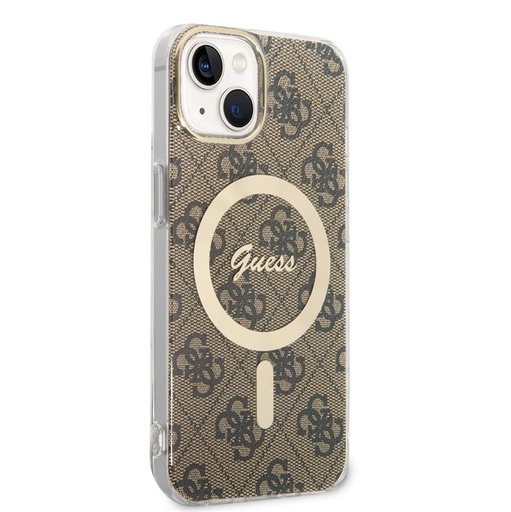 Apple iPhone 14 Guess 4G IML MagSafe husă (Maro) - GUHMP14SH4STW