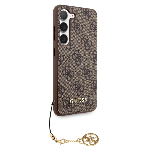 Samsung Galaxy S23 Guess 4G Charms husă (Maro) - GUHCS23SGF4GBR