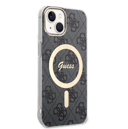 Apple iPhone 14 Guess 4G IML MagSafe husă (Negru) - GUHMP14SH4STK