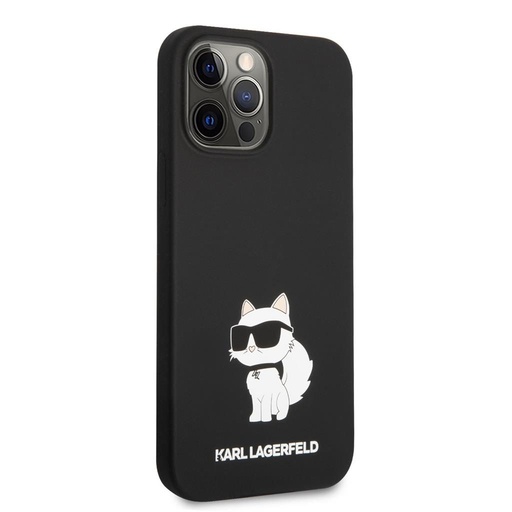 Apple iPhone 13 Pro Max Karl Lagerfeld Liquid Silicone Choupette NFT husă (Negru) – KLHCP13XSNCHBCK