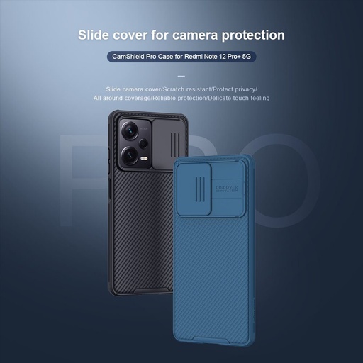 Xiaomi Redmi Note 12 Pro Plus 5G Nillkin camshield pro cu protecție cameră husă spate (Negru)