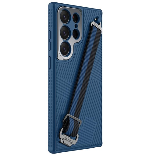 Samsung Galaxy S23 Ultra Nillkin strap rezistent husă cu curea (Albastru)